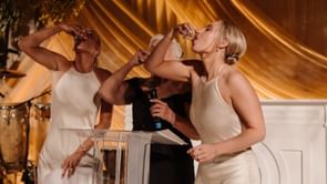 "Because tequila makes you smarter": Leon Draisaitl's wife Celeste reminisces Lauren McDavid taking a shot before maid of honor speech in France