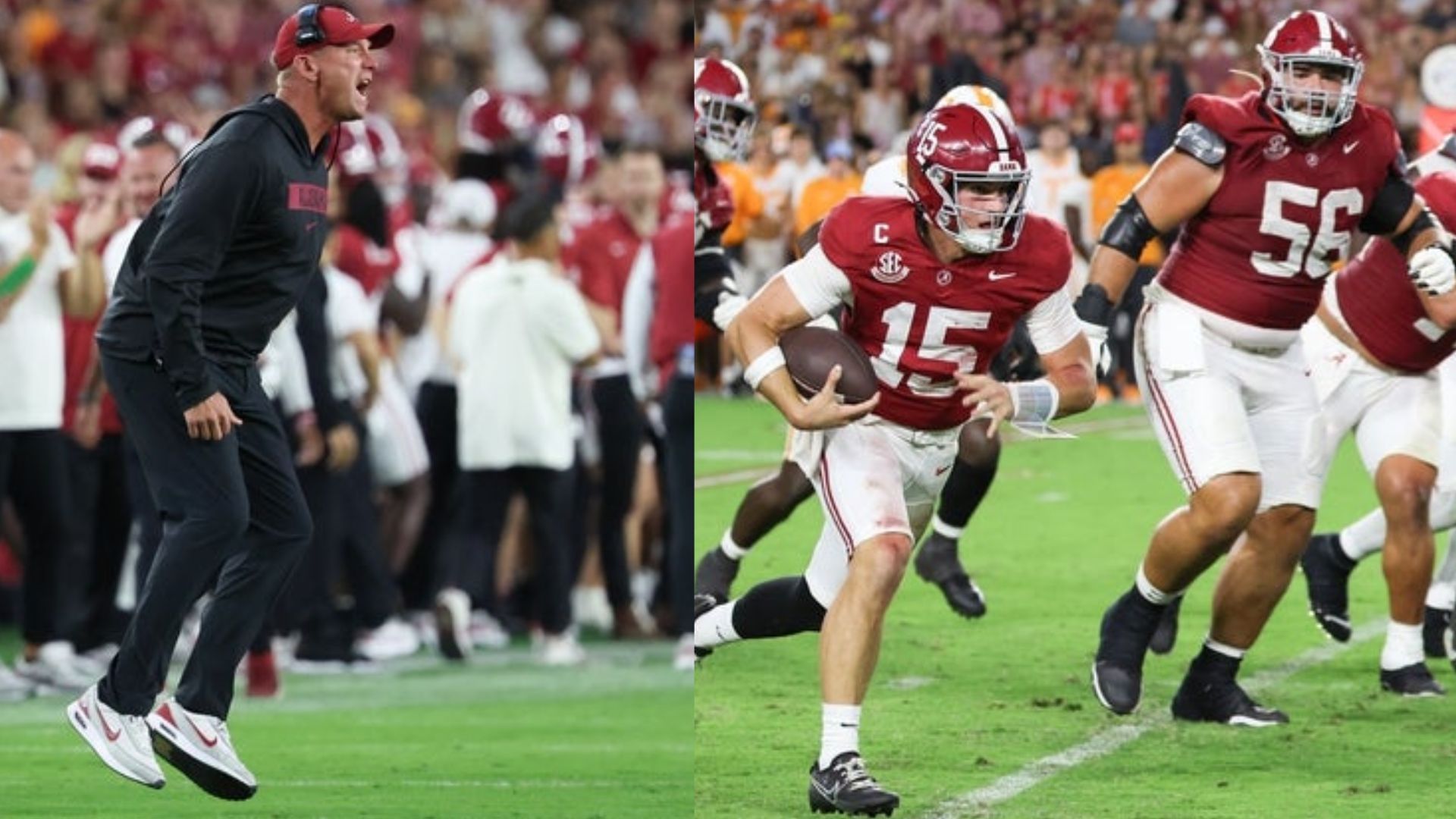 Alabama Crimson Tide coach Kalen DeBoer 