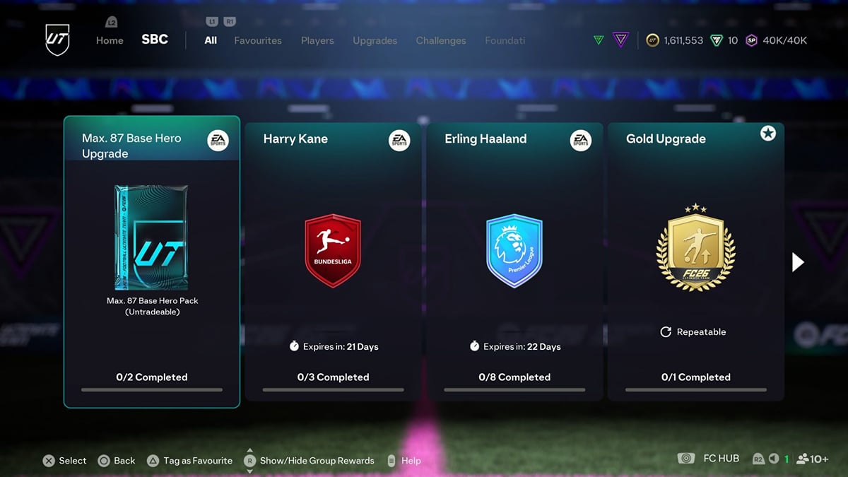 EA FC 26 Max 87 Base Hero Upgrade SBC: All tasks and cheapest solutions