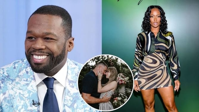 50 Cent takes shot at Travis Kelce's ex Kayla Nicole while praising Taylor Swift's relationship with Chiefs TE