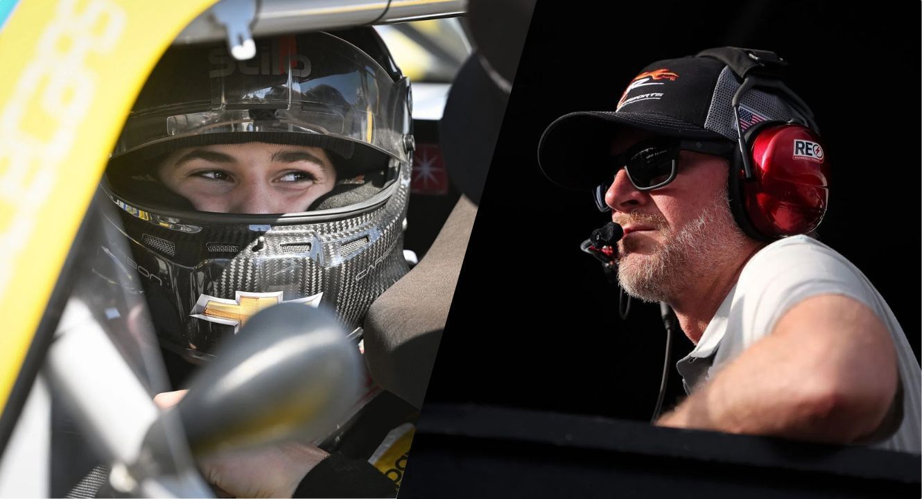 Tristan Mckee and Dale Earnhardt Jr.