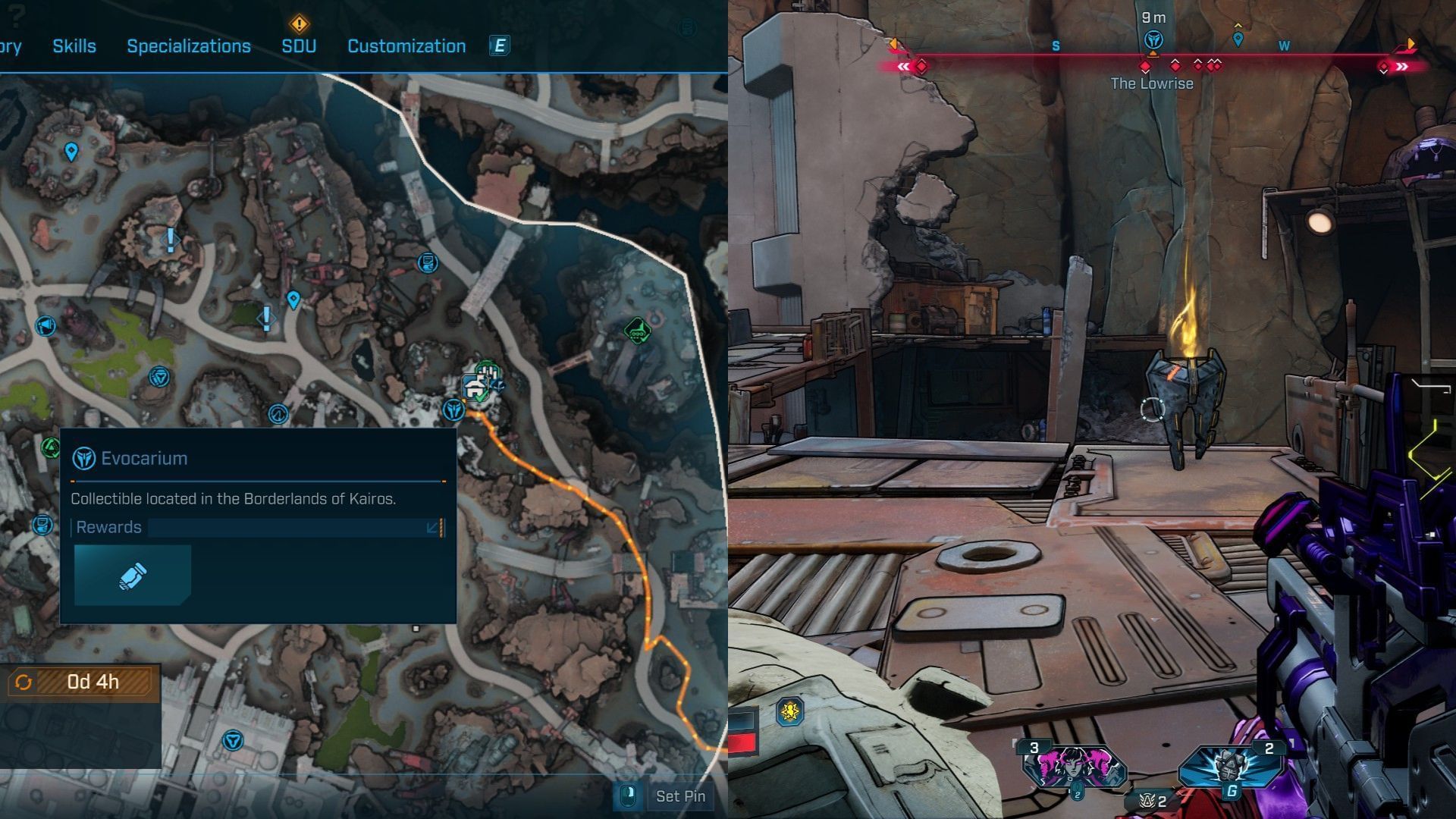 Glide down into the Ripper camp below the Lowrise safehouse (Image via 2K)