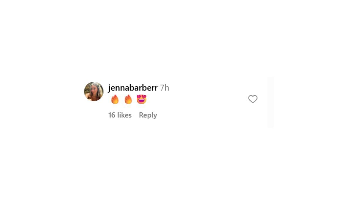 Jenna Barber shows love to Austin Reaves on Instagram (Source: Austin Reaves/IG)