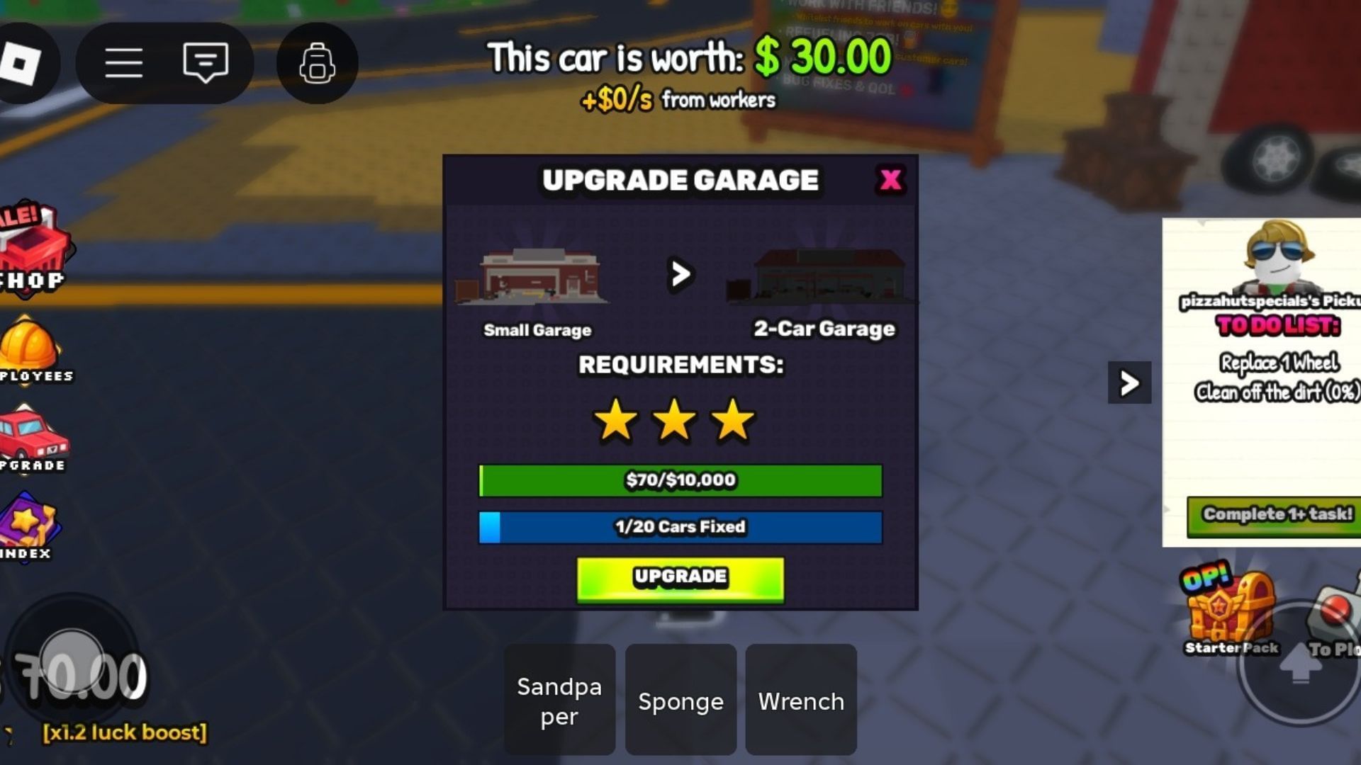 Garage Upgrade (Image via Roblox)