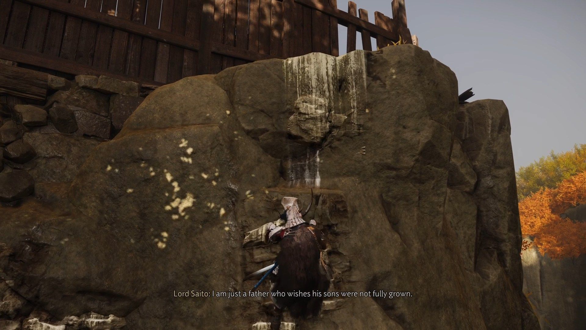 Climb up and go through the gap (Image via Sucker Punch)