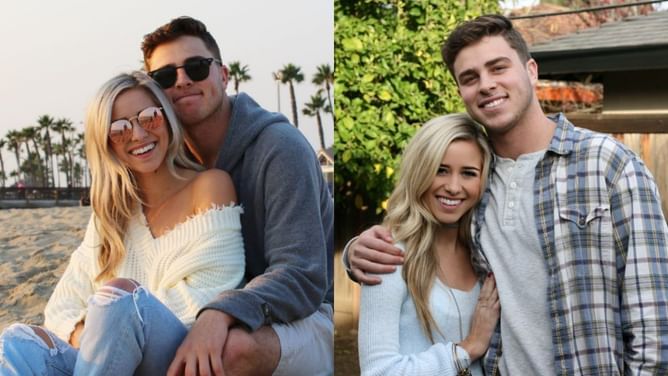 Sam Long's wife Kendall poses in cream bikini for handmade jewelry brand