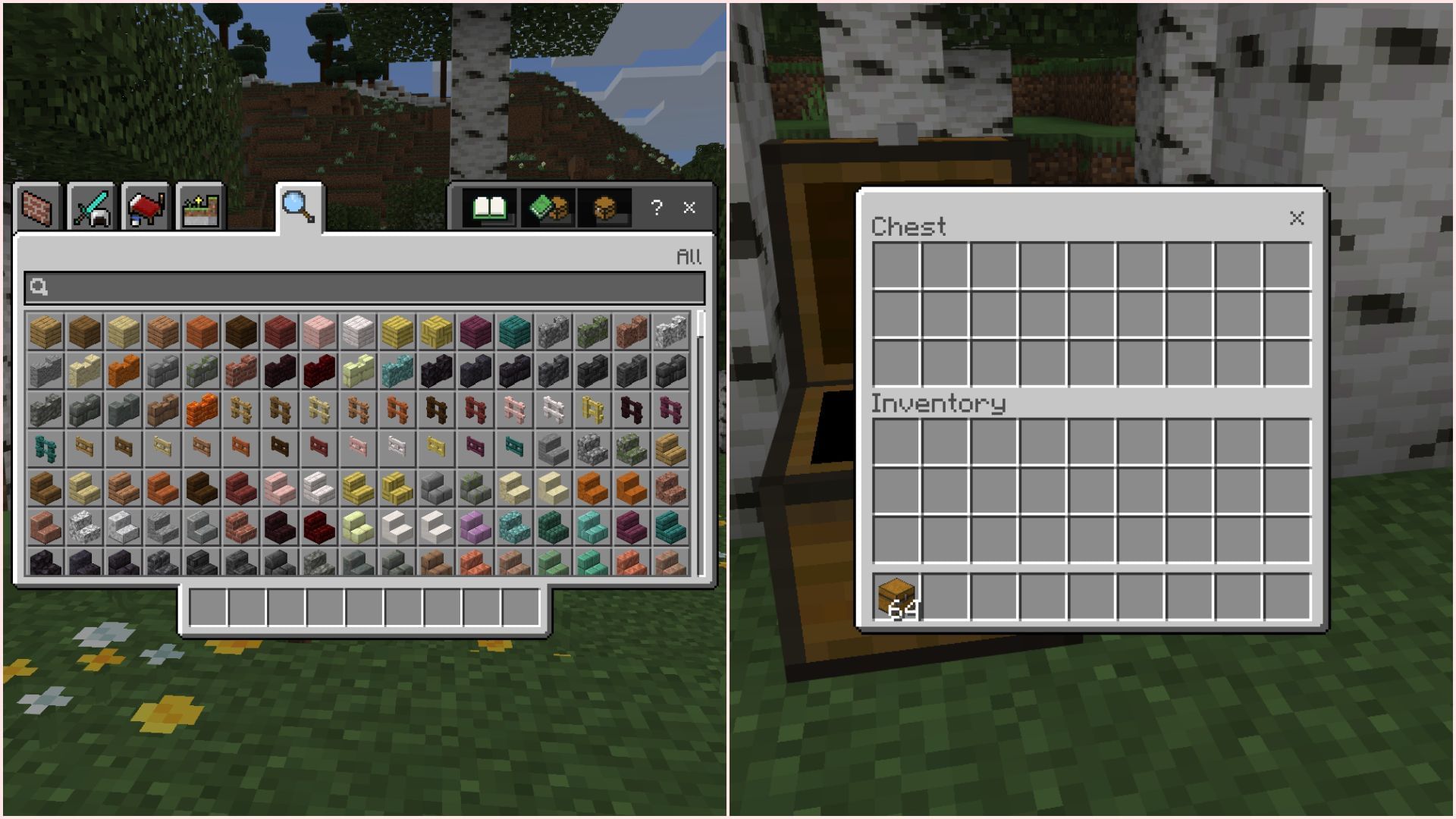 You need to open a GUI in Bedrock Edition to prevent it from pausing (Image via Sportskeeda Gaming || Mojang Studios)