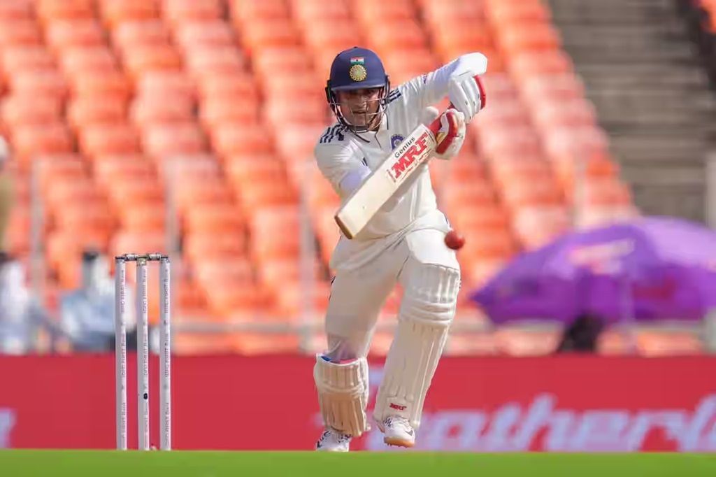 Shubman Gill struck five fours during his 50-run knock. [P/C: BCCI]