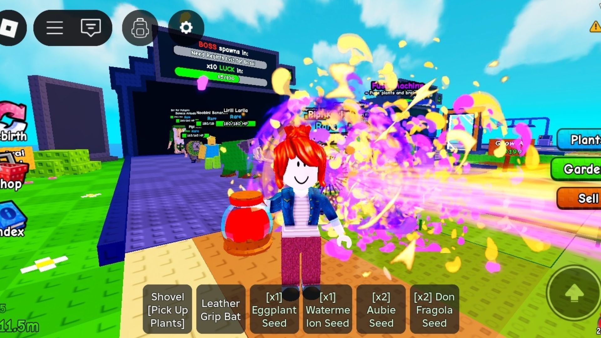 Holding Riot Potion (Image via Roblox)