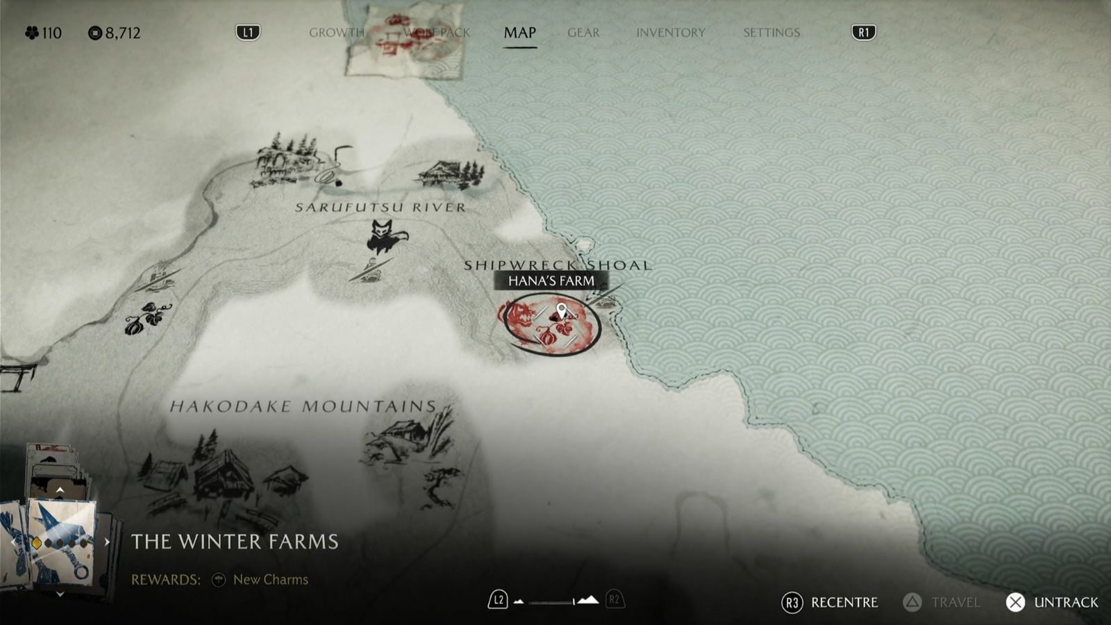 Location of Hana&#039;s second farm (Image via Sucker Punch || YouTube@WoW Quests)