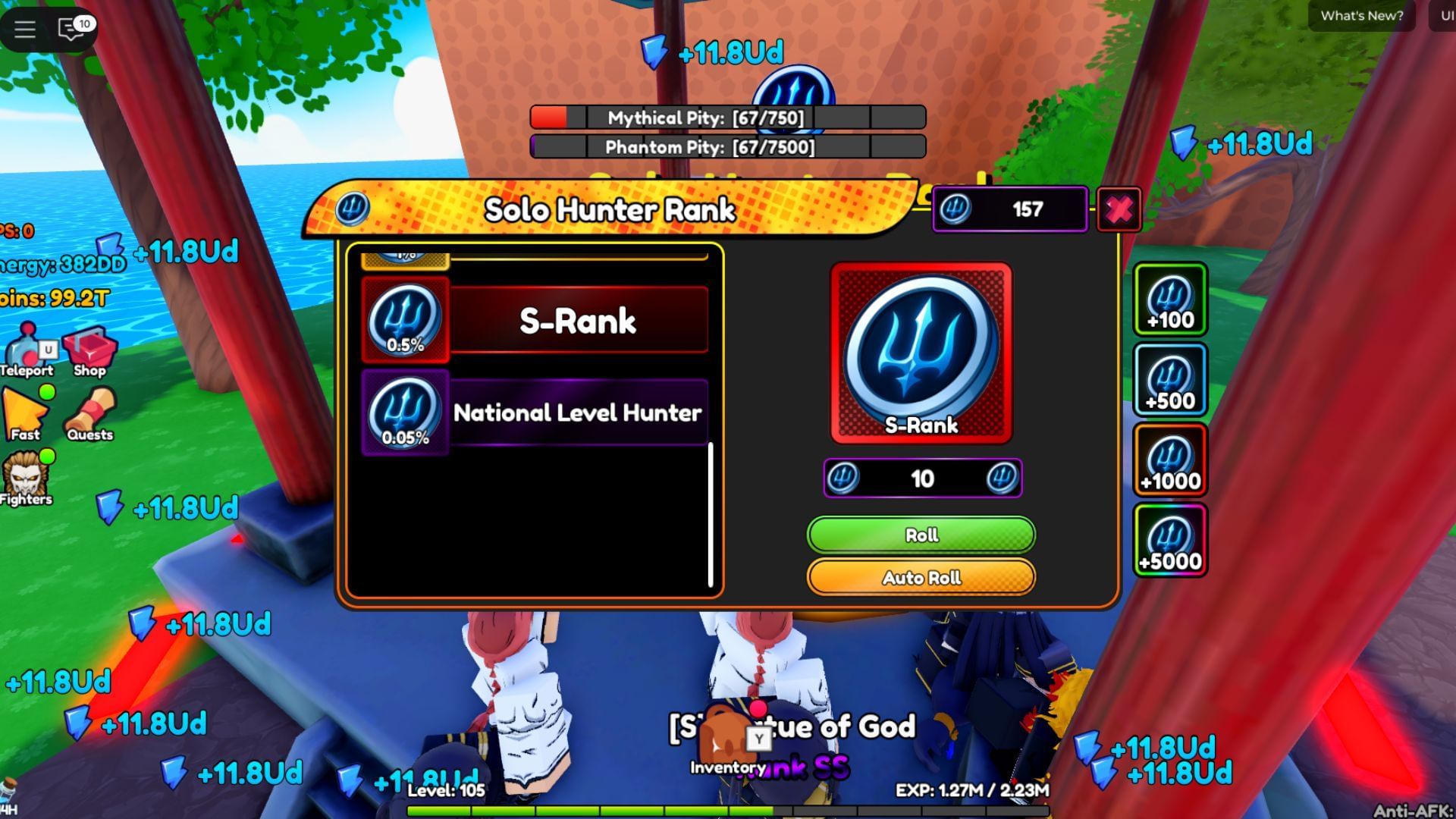 There are seven types of ranks in this gacha (Image via Roblox)