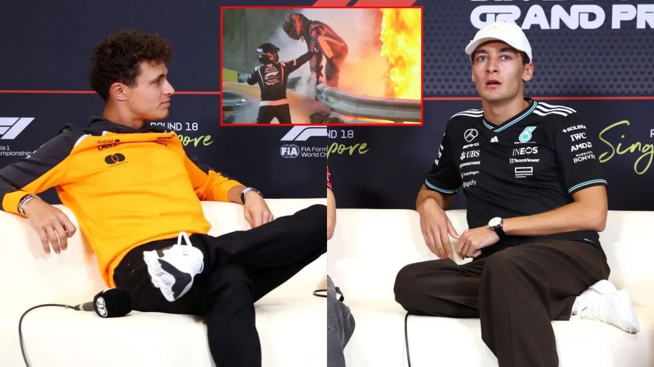 Lando Norris, George Russell, and Esteban Ocon comment on Romain Grosjean