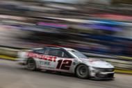Ryan Blaney, driver of the #12 Discount Tire Ford, drives during the NASCAR Cup Series Xfinity 500 at Martinsville Speedway - Source: Getty