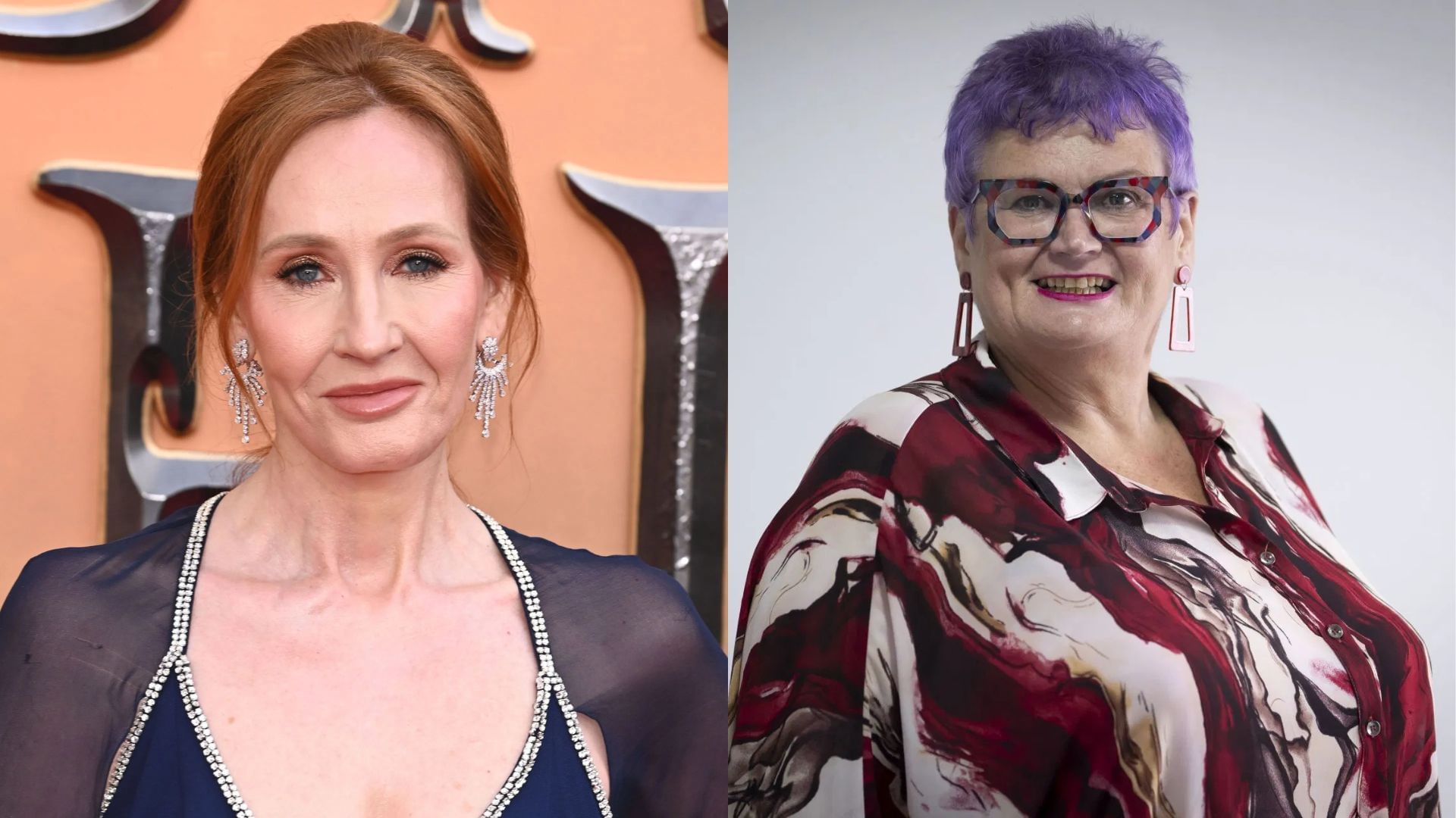 JK Rowling, Carolyn Harris (Images via Getty)