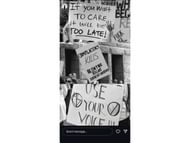 Riddle's Instagram story