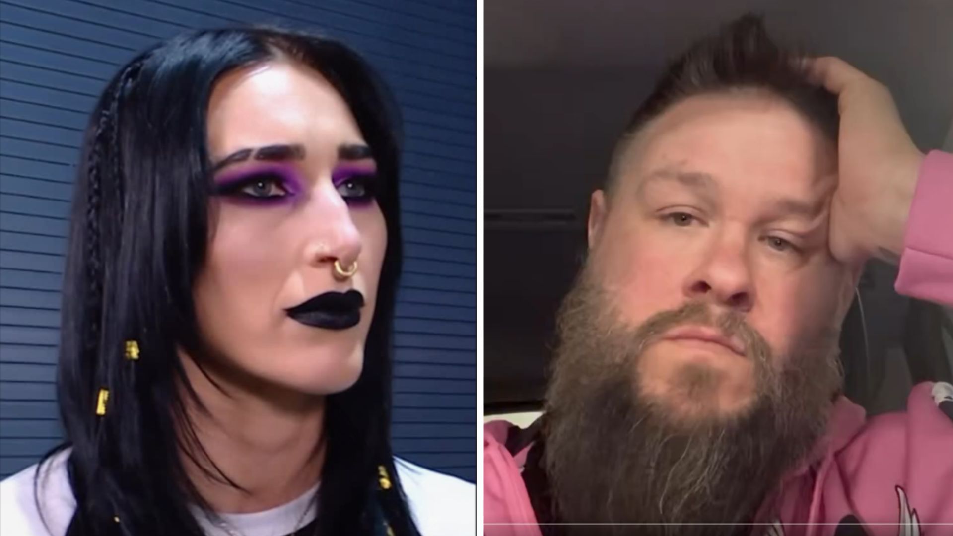 Rhea Ripley (left) and Kevin Owens (right) [Image credits: WWE