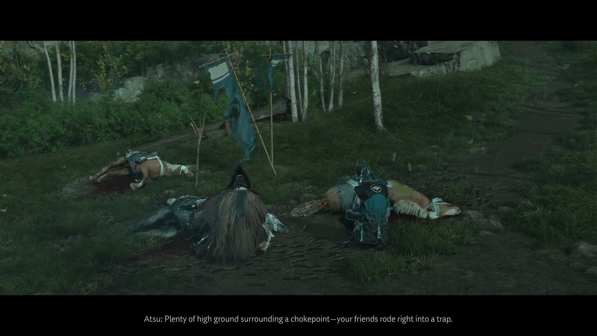 Investigate the dead horse (Image via Sportskeeda Gaming || Sucker Punch)