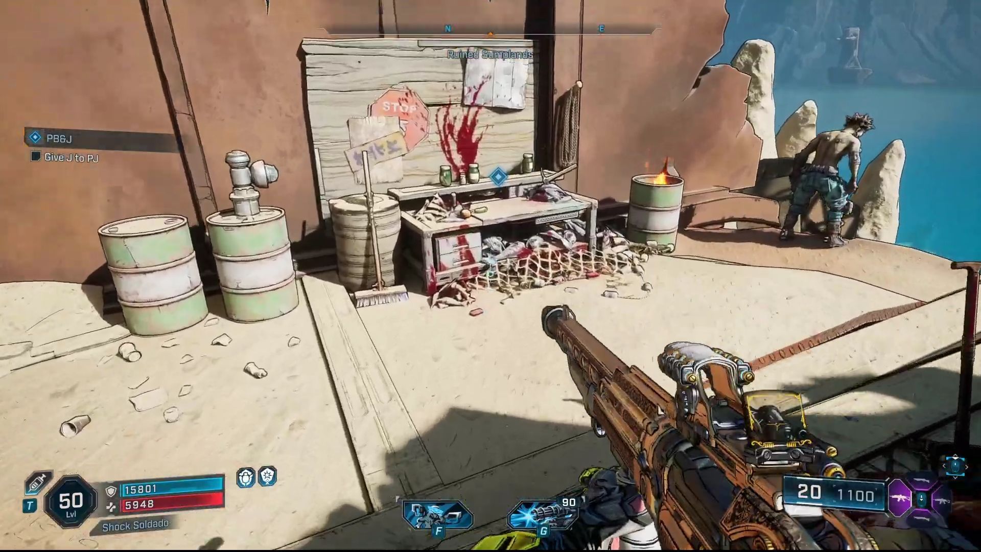 Place the J on the table at the marked location (Image via Youtube/@WoWQuest)