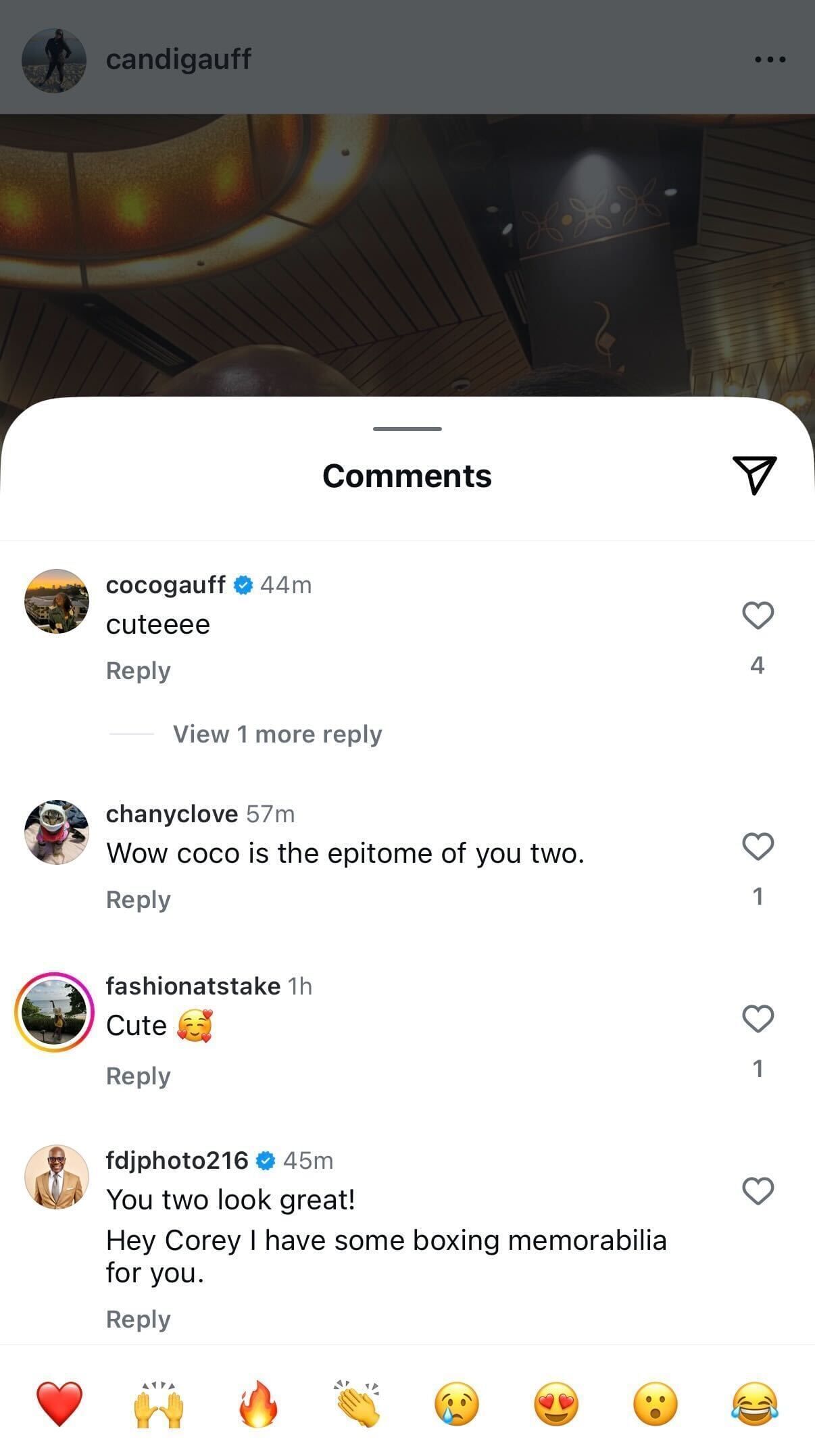 Comments section