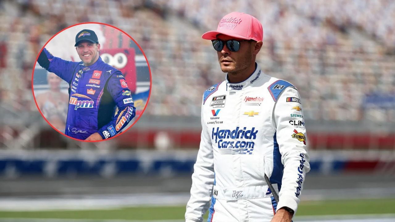 Kyle Larson and Denny Hamlin