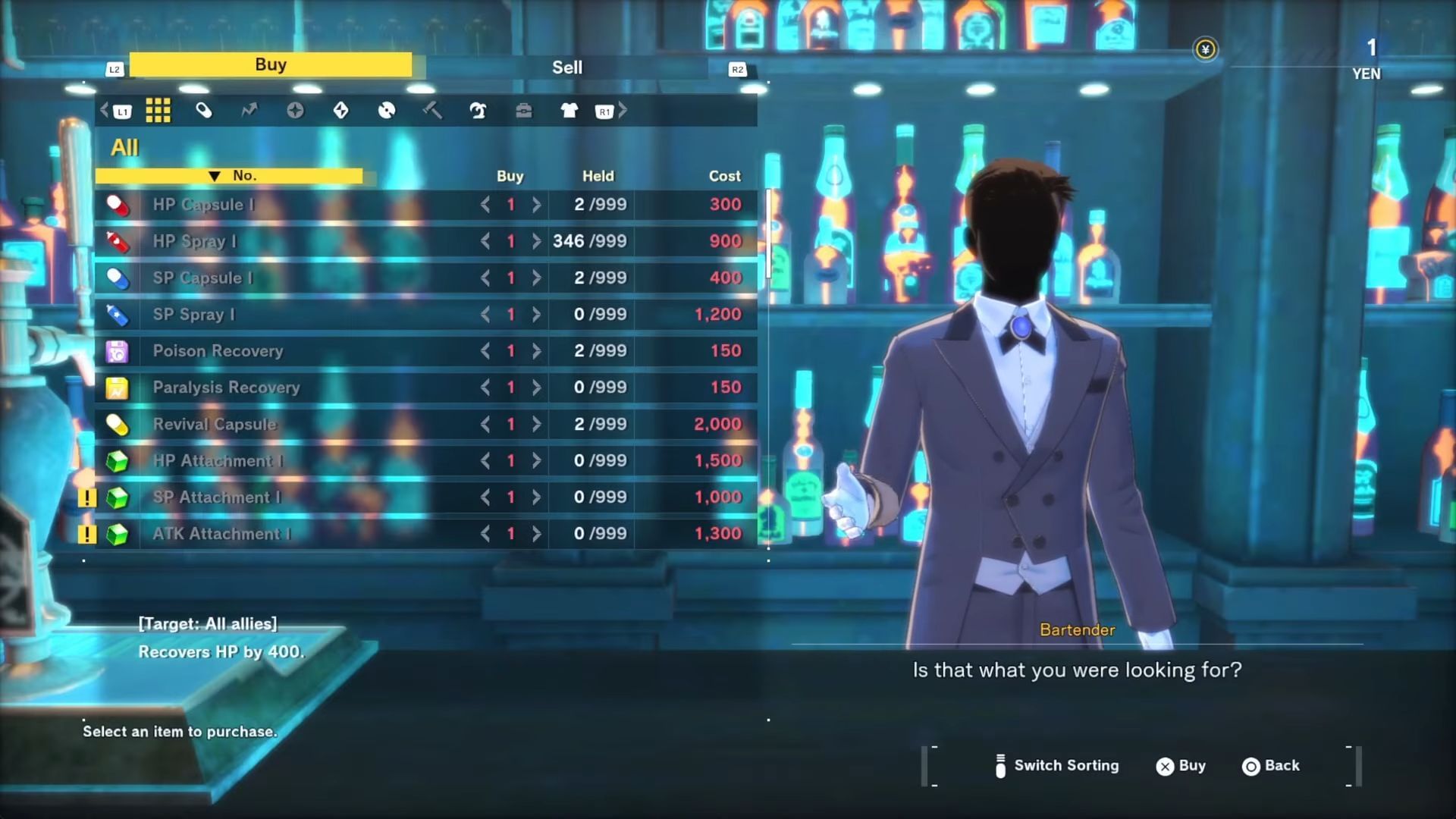 Selling items in Digimon Story Time Stranger (Image via Bandai/YouTube @VideoGameNews)