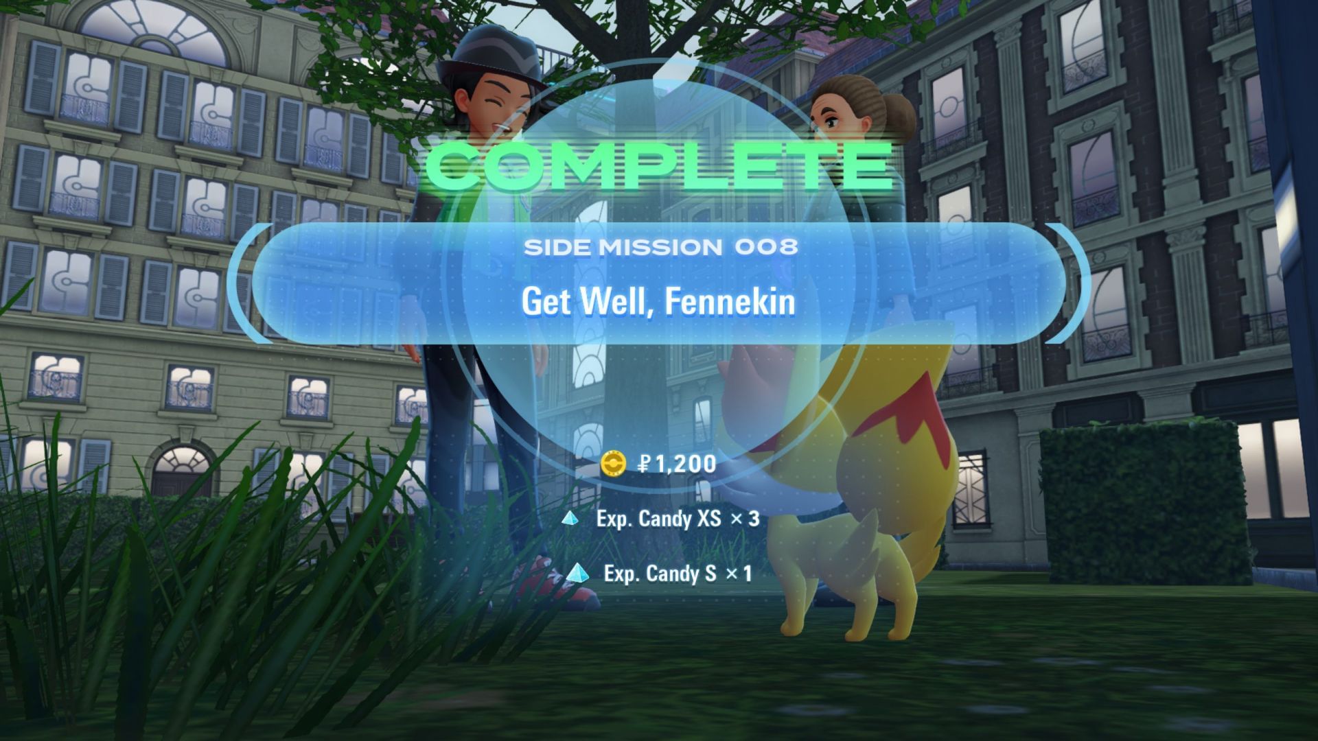 Obtain cash and EXP candy rewards on top of a brand-new Pokemon to add to your party (Image via The Pokemon Company)