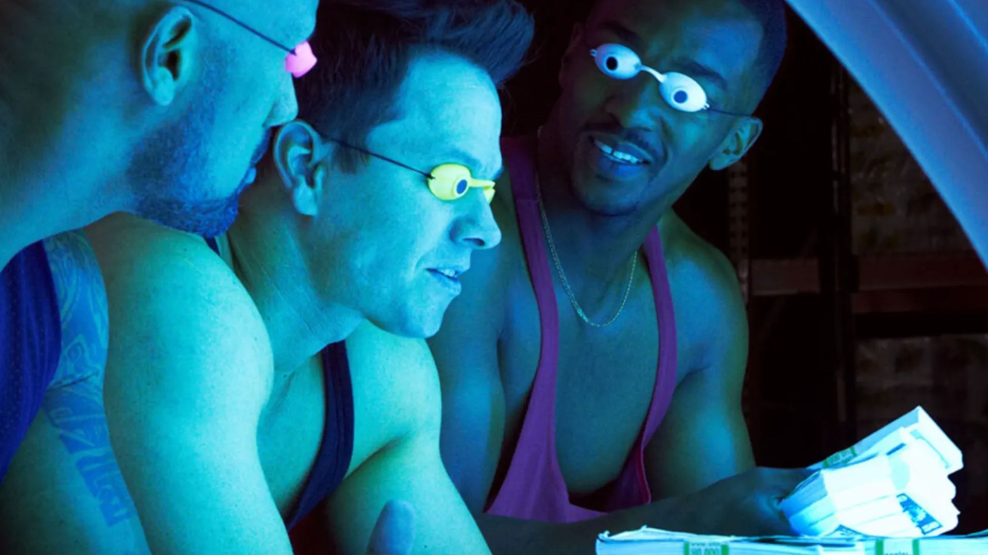 Mark Wahlberg starred as Daniel Lugo in Pain &amp; Gain (Image via Apple TV+)