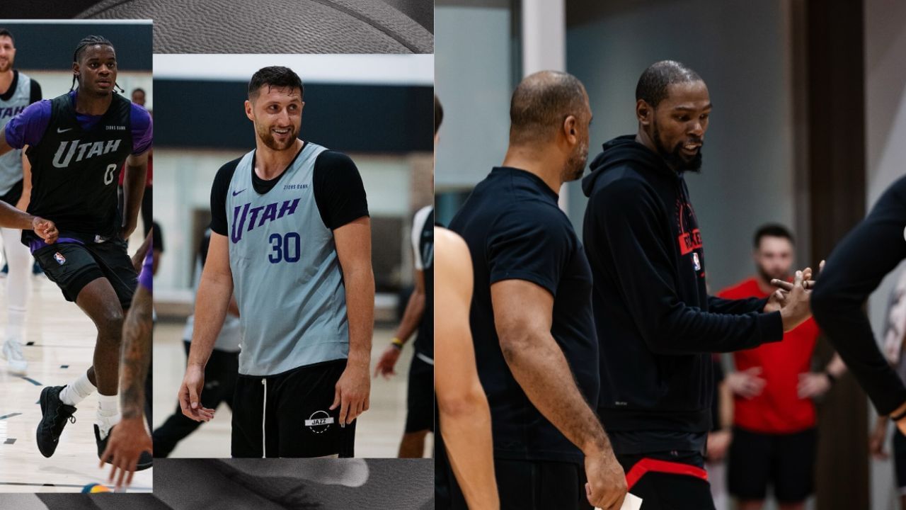 Utah Jazz vs Houston Rockets Predicted Starting Lineups and Depth Chart (Oct. 8) | 2025 NBA Preseason. [photo: @utahjazz/IG, @houstonrockets/IG]
