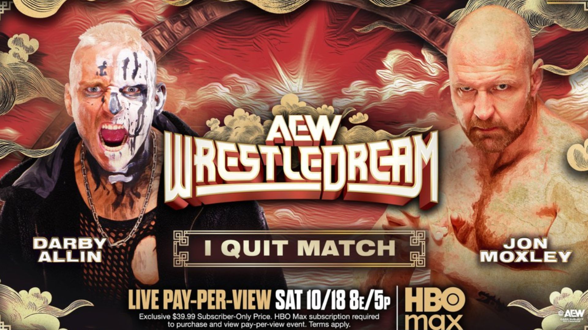 Match graphic for Darby Allin vs Jon Moxley