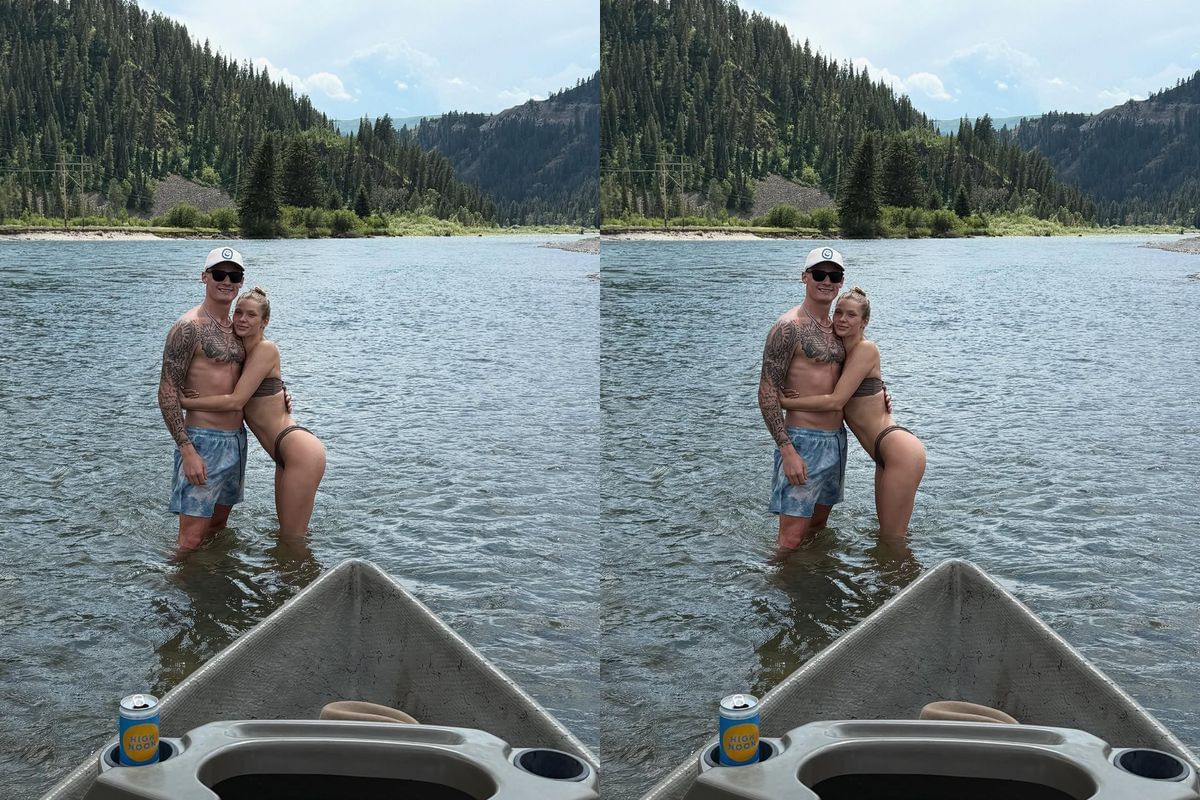 Jose Canseco&rsquo;s daughter Josie with his boyfriend AJ Smith-Shawver.(aj.smithshawver/Instagram)