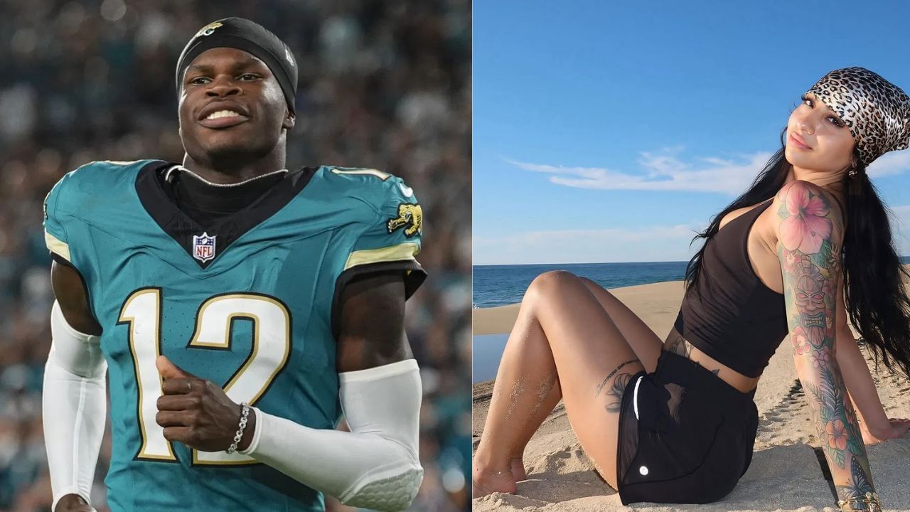 Travis Hunter&rsquo;s wife Leanna Lenee dolls up in crop top and shorts 1 hour before Jaguars vs. Seahawks Week 6 clash