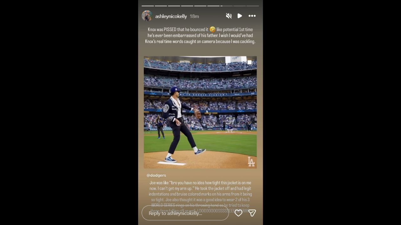 Screenshot of Ashley Kelly&#039;s Instagram Story (Image from - Instagram.com/@ashleynicokelly IG Stories)