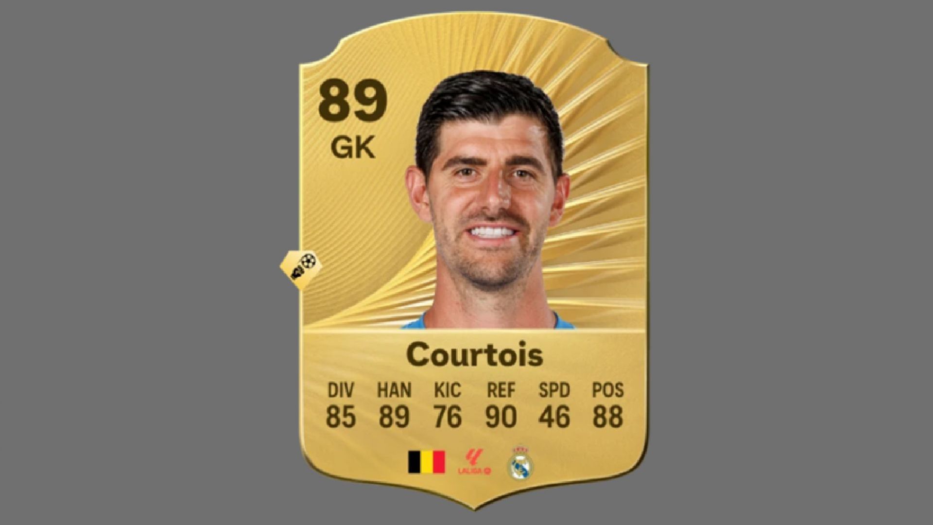 Thibaut Courtois is among the best Cross Claimers in the game (Image via EA Sports)