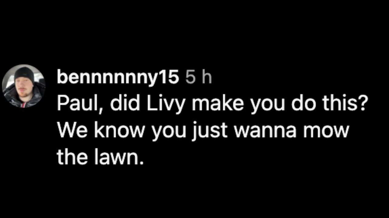 Screenshot of fans&#039; comments on Instagram (Image from - Instagram.com/@paulskenes)