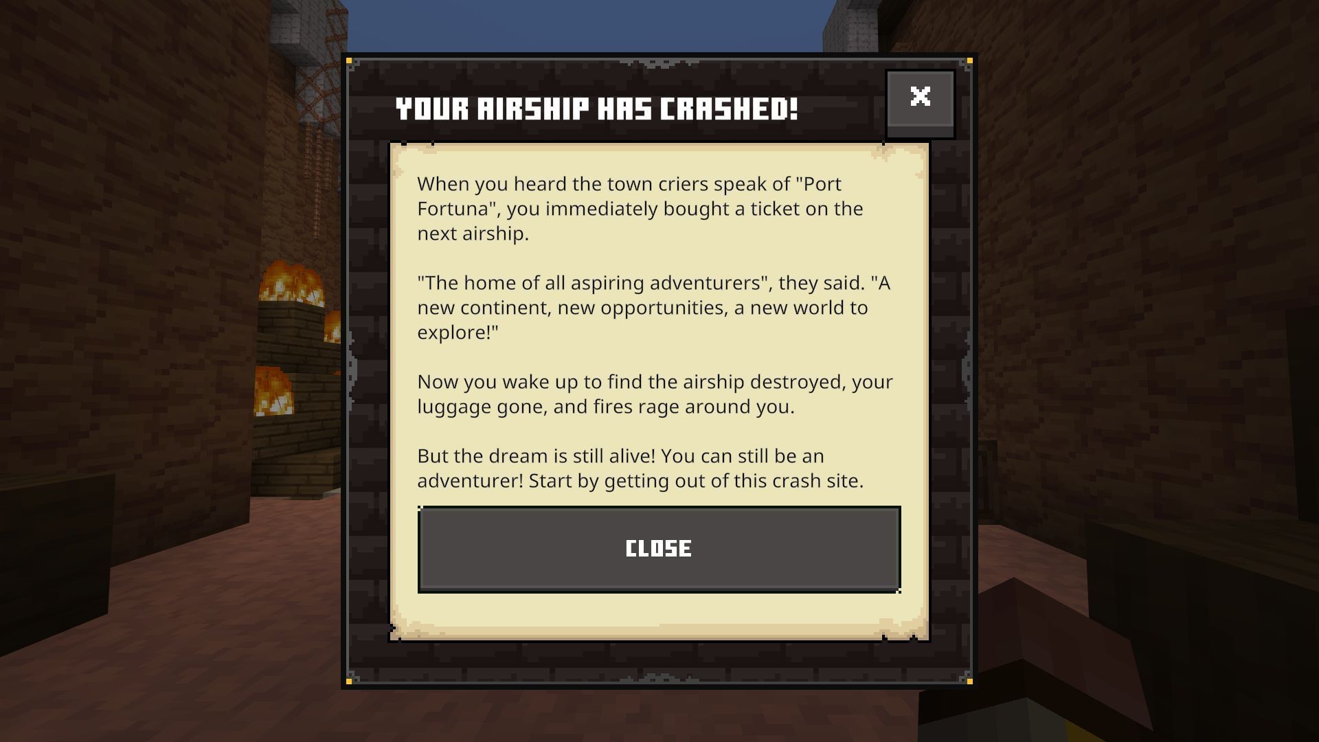 You are spawned on an abandoned island where you must fight your way to the mainland (Image via Sportskeeda Gaming || Mojang Studios/Noxcrew)
