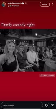 Screenshot of Anisimova's Instagram story.