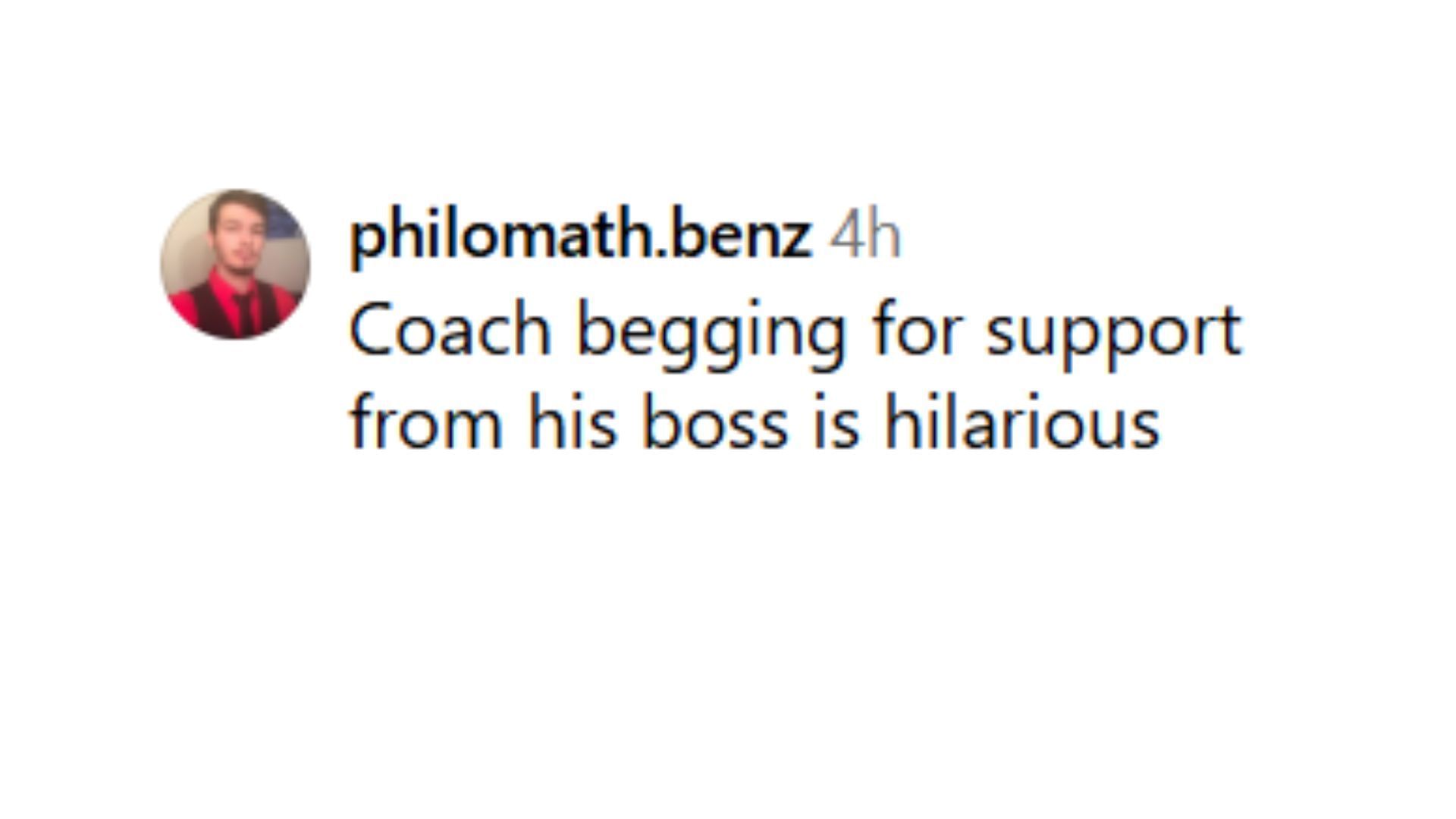 Fan reaction to Hugh Freeze&#039;s statements on Monday (Image Source: on3/Instagram)