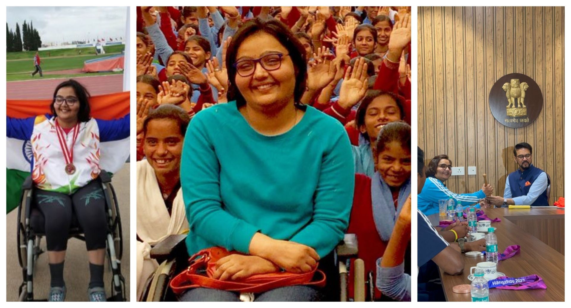 Ekta Bhyan won silver in the World Para Athletic meet in Delhi recently - Source:  Ekta Bhyan on X