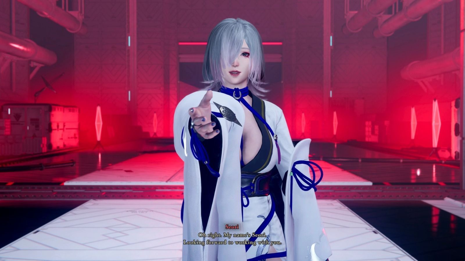 Dark Descendant walkthrough: Yakumo finally meets Seori (Image via Team Ninja)