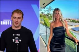 Brock Bowers sweeps his GF Cameron Newell off her feet in romantic moment amid knee injury