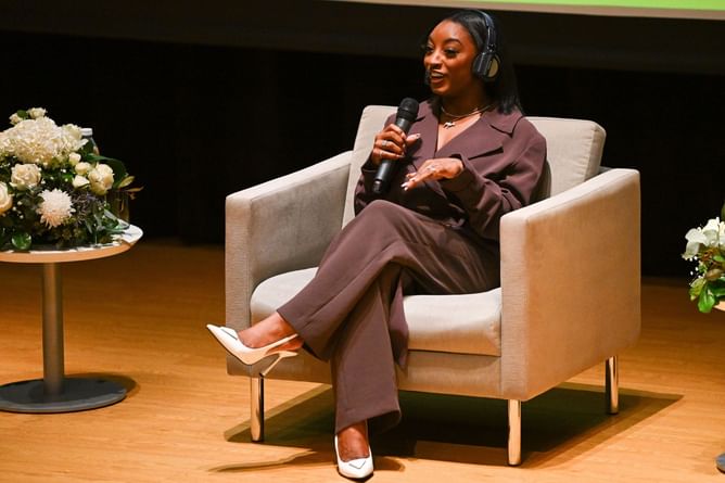 "Going home with a full heart" - Simone Biles pens warm message as she shares highlights of trip to Argentina with former coach Laurent Landi