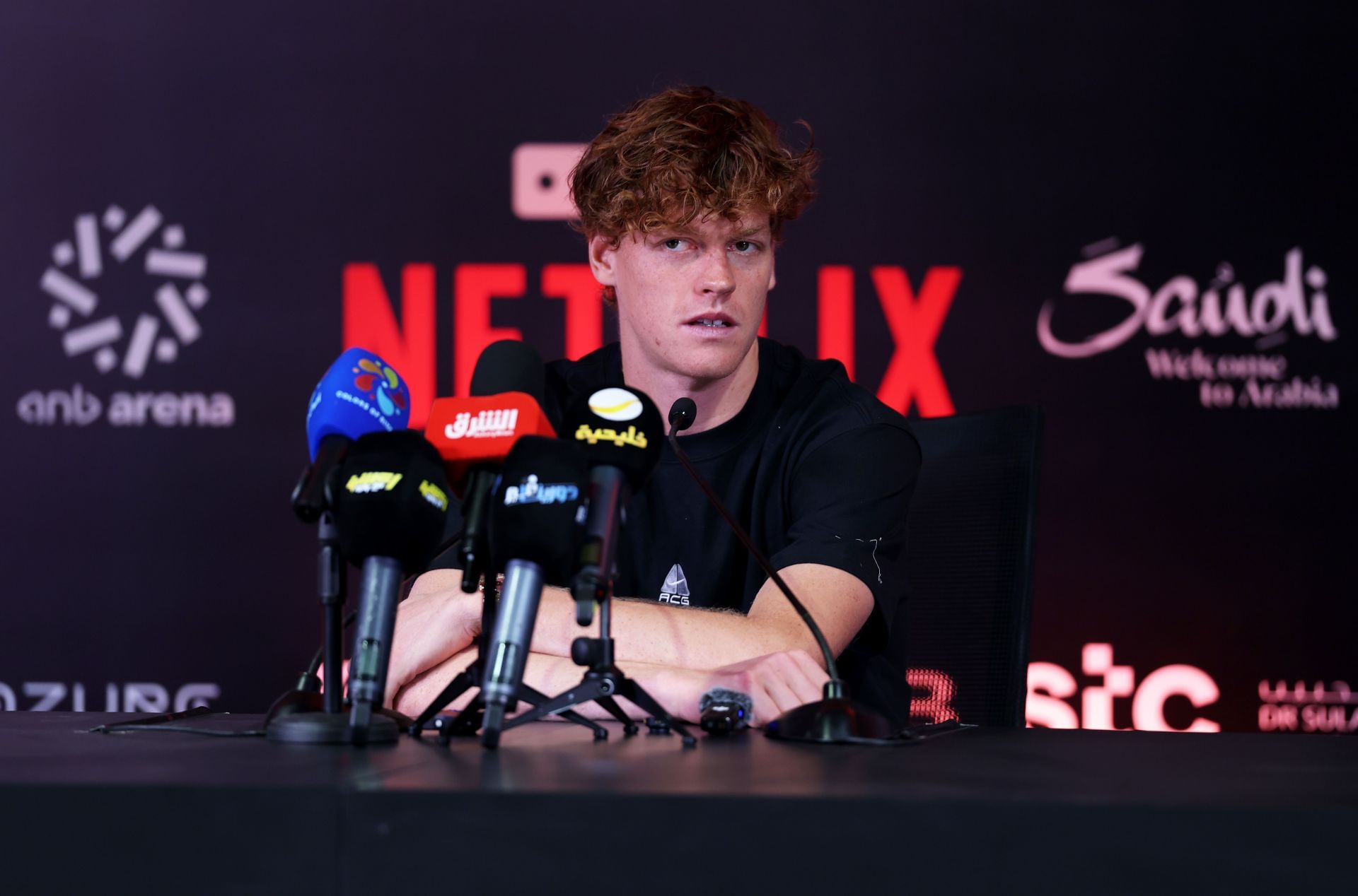 Jannik Sinner at the Six Kings Slam 2025 - Day Three - Source: Getty