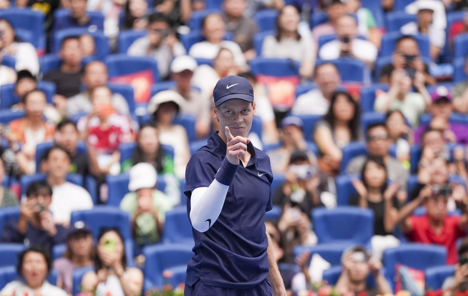 Jannik Sinner at the 2025 China Open - Day 10 (ATP Finals) - Source: Getty