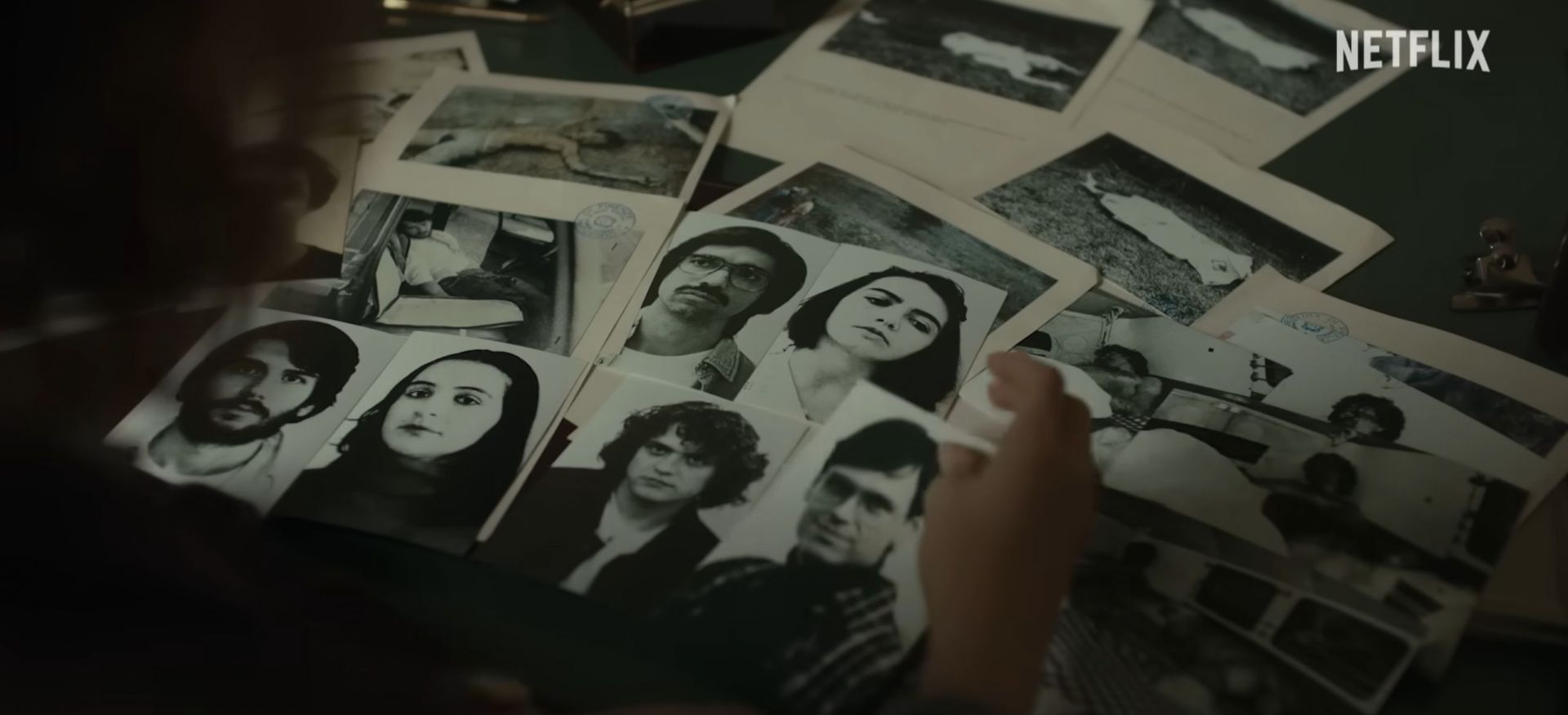 Pictures of victims. (Image via YouTube/@Netflix)