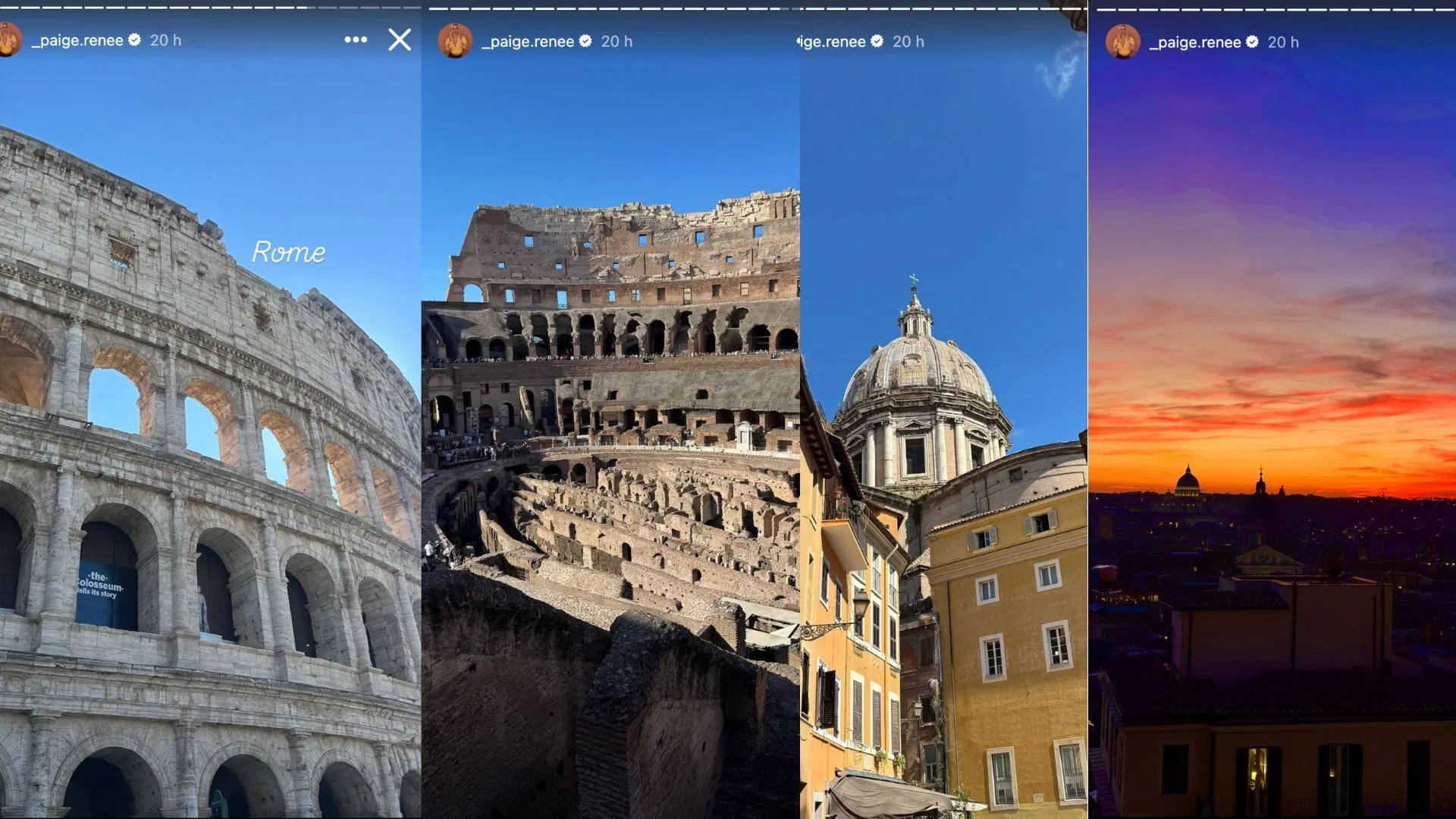 Paige Spiranac shares snaps of her trip in Rome (Image via Instagram @_paige.renee)