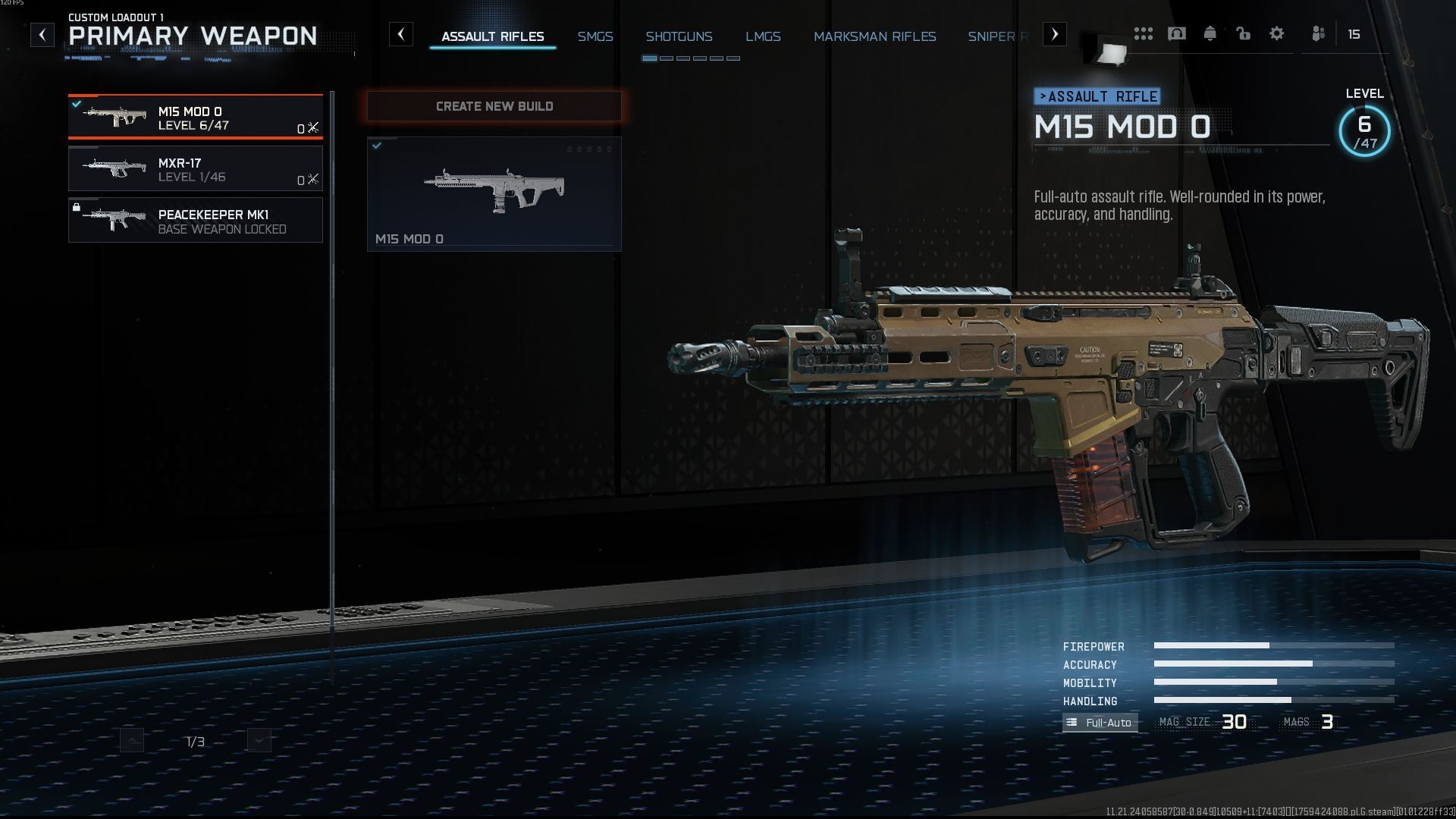 M15 MOD 0 Assault Rifle in best weapon loadout for Black Ops 7 (Image via Activision)