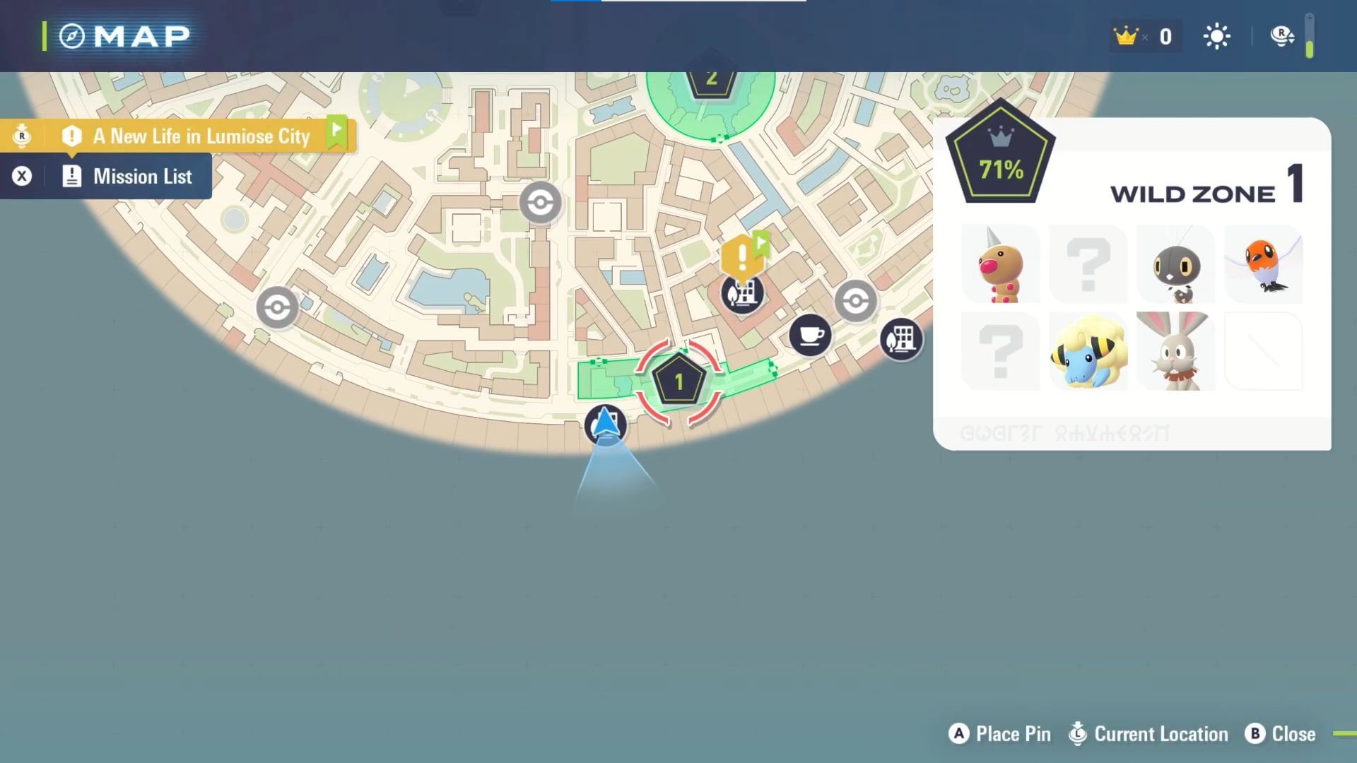 Fletchling spawns in Wild Zone 1 in Legends: Z-A (Image via The Pokemon Company)