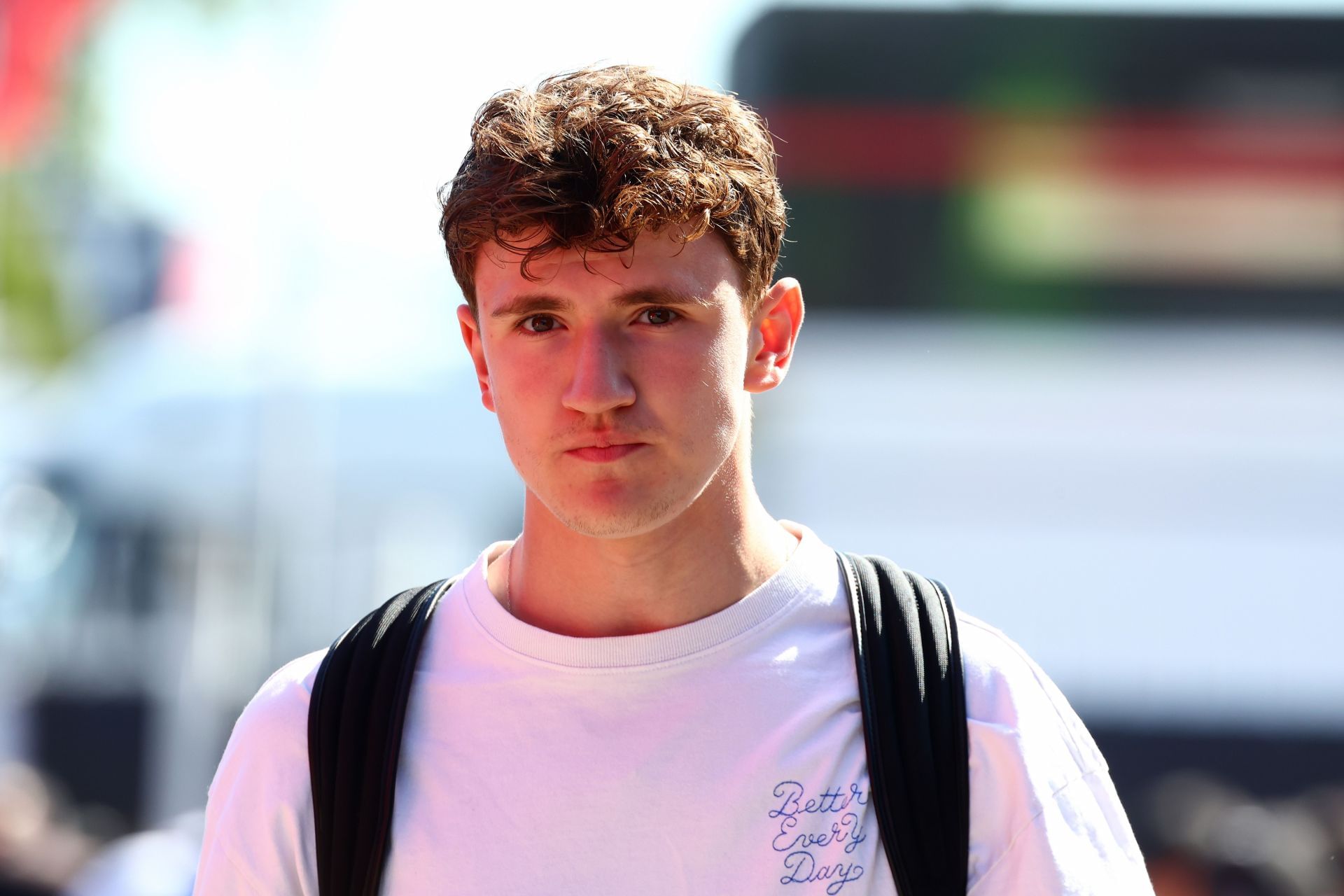 Alex Dunne arriving at the 2025 F1 Grand Prix of Italy race weekend - Source: Getty
