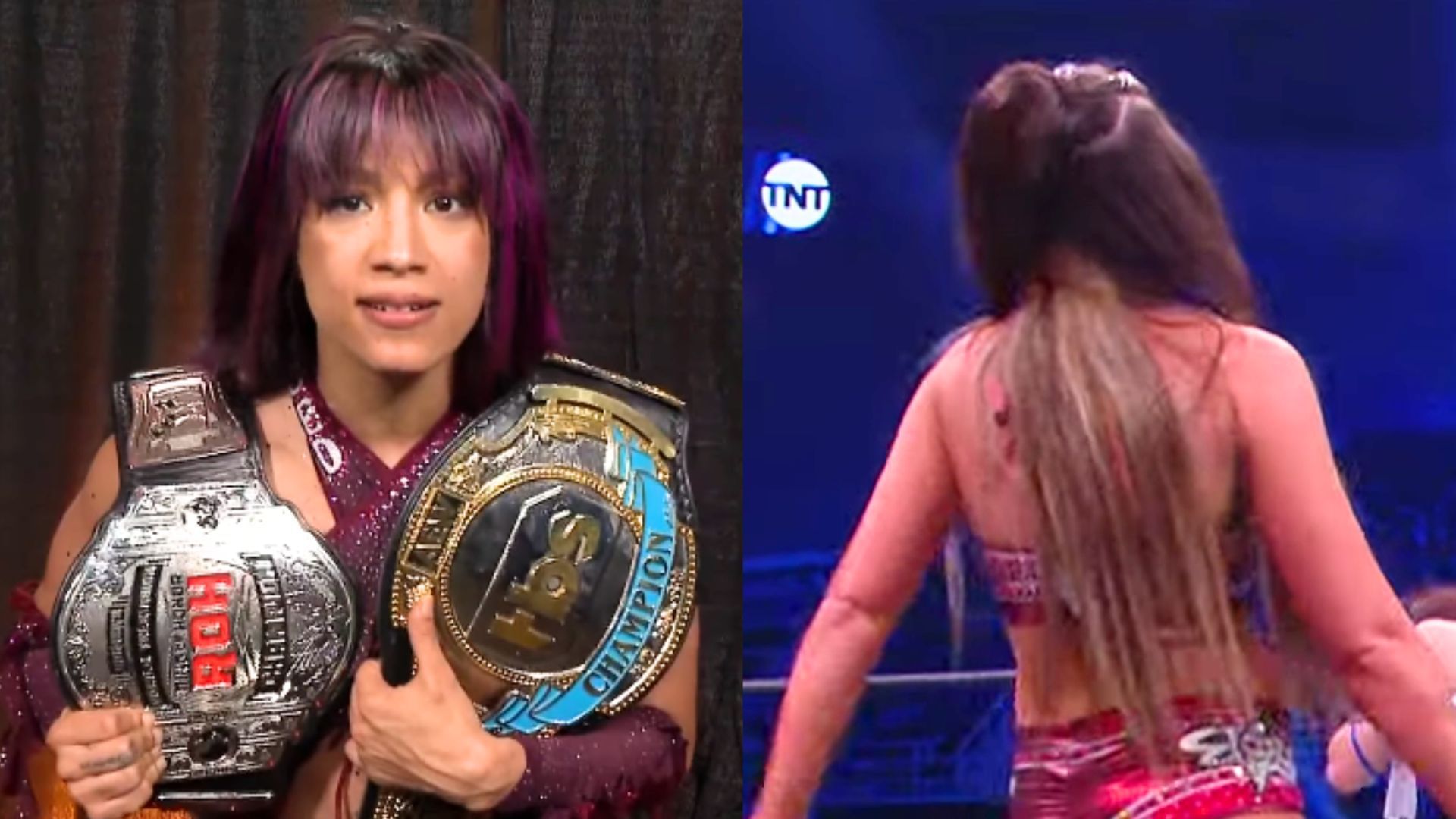 Mercedes Mone might get dethroned on Dynamite this week. (Images via AEW Instagram and AEW YouTube) 