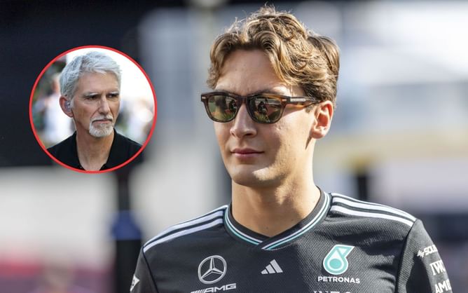 Damon Hill drops 3-word reaction to George Russell pulling the curtain on his rough upbringing